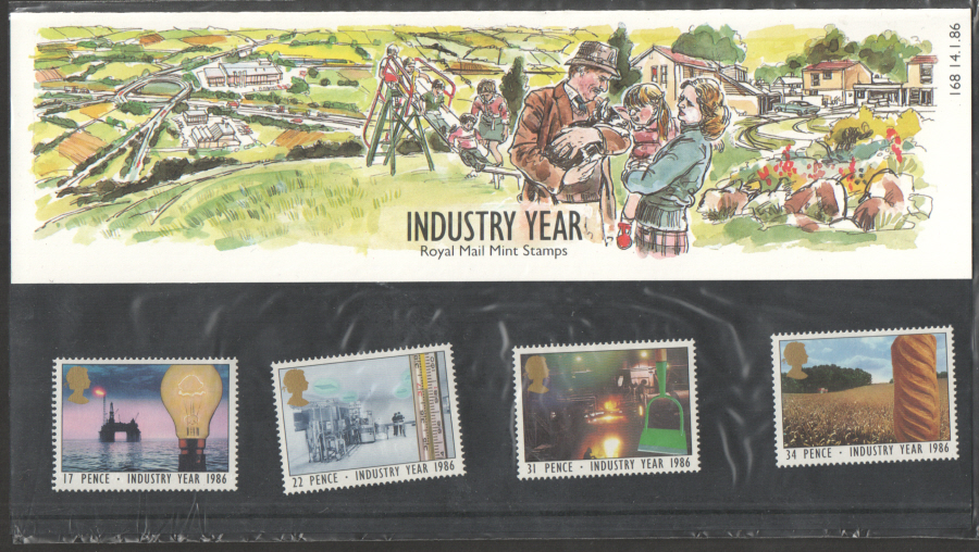 (image for) 1986 Industry Year Royal Mail Presentation Pack 168 - Click Image to Close